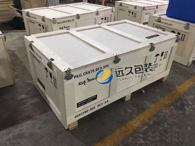 綠色環(huán)保卡扣木箱包裝 卡扣木箱